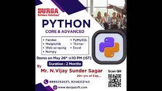 🚨 New Python Batch @ DURGASOFT!