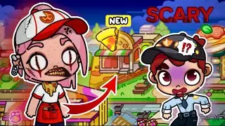 😱 NIGHTMARE IN PIZZERIA WINDOW / AVATAR WORLD HORROR STORY