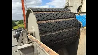 Belt Bucket elevator Friction liners replacement #maintenance #bucketelevator #cement #mechanical