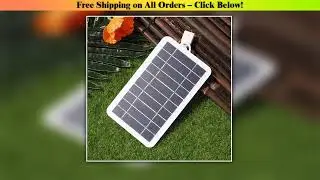 2W 5W Solar Panel With USB Waterproof Outdoor Hiking And Camping Portable Battery Mobile Phone