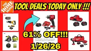 Home Depot Tool Deals You Must See! Today Only Jan. 26th