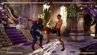 Mortal Kombat 1: Скин Хоумлендер против Джонни Кейджа Ван Дамма в режиме Ultimate Showdown