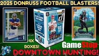 Футбольный бластер Donruss 2025 года, 🔥 Охота в центре города! (Открыто 4 коробки) 🏈👀 #nfl #panin...