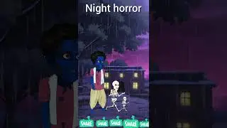 night horror #bhoot #ghost #aahatbhoot #animation #bhutacomedy #horrorghost #chudail #scary #shorts