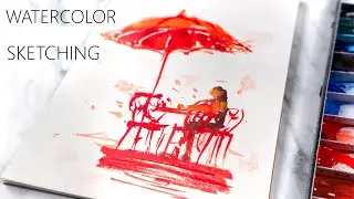 Direct Watercolor Sketching [about the Power of Simple Expression from 