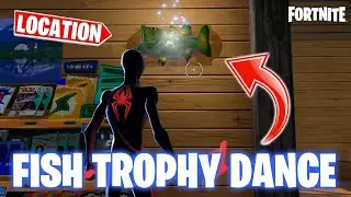 How to Dance Near Fish Trophies in Different Locations (All 3 Locations) | Fortnite OG