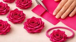 How to make fabric flower 🌹 Super Easy Fabric Rose Flower Making | Diy Flower | Cloth Flower Making 