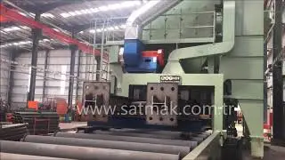 RULO KONVEYÖRLÜ TÜNEL TİP KUMLAMA MAKİNASI / ROLLER CONVEYOR TYPE SHOTBLASTING MACHINE
