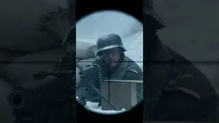 WW2 Sniper Silences Machine Gun (Battle of the Bulge)