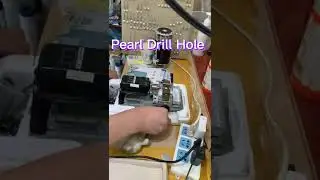 How to Drill Pearl Hole for Jewelry Making. Full Hole or Half Hole