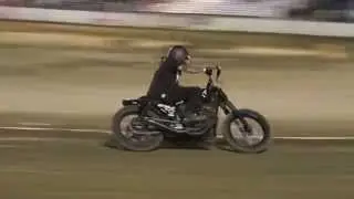 Rusty Butcher Harley Sportster Tracker Flat Track Practice