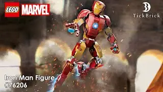 LEGO MARVEL - Iron Man Figure (Фигурка Железного человека) 76206 Speed Build