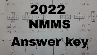NMMS 2022 Answer key