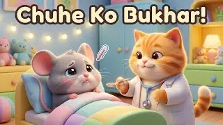 Aaj Mangalwar Hai 🐭🤒 | Chuhe Ko Bukhar Hai | Funny Hindi Kids Rhyme | Cartoon Song