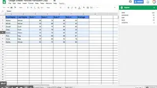 Google Sheets: Novice - Formatting Using the Explore Feature