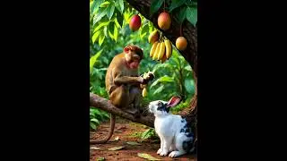 monkey 🐒 fruit 🍑 #animals #animalshorts #monkey #monkeys #cutebaby #cuteanimals #funny #cutebaby