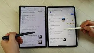 Ipad pro 2020 vs Galaxy tab S6 jelly scrolling effect test