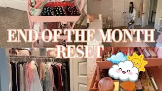 END OF THE MONTH RESET | de clutter, organizing, etc 
