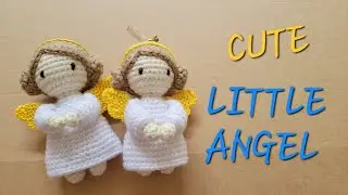 Cute Little Crochet Angel for Tree Ornaments and Keyring|인형뜨기|코바늘 #crochet #손뜨개 #뜨개인형[판매금지]
