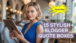 15 Stylish Blogger Quote Boxes | Gradient, Floating, Animated | Hindi Design Ideas 2025