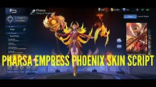 PHARSA EMPRESS PHOENIX SKIN SCRIPT | ABC NO PASSWORD |MOBILE LEGENDS | PAQUITO PATCH