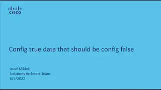 config true that should be config false