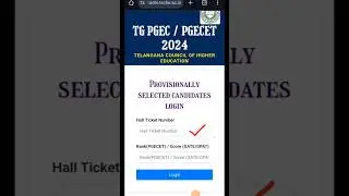 TS PGECET phase 2 Seat Allotment Results out 2024 #tspgecet#pgecet