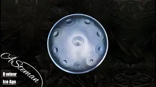 Asteman Handpan ICE AGE D minor 10 Notes | Blue ethereal hand pan drum Asteman musical instruments