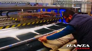 Hanta Systems: Washing rugs and carpets at a customer in Sardinia Italy