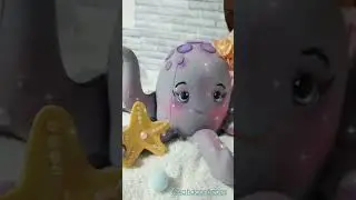 #fyp #artesa #fundodomar #decor #sereia #polvo #viral #diy #feitoamao #costura #decoracao #feltro