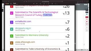 Turnıtın İntihal Programı-İntihal Raporu Nasıl Alınır? GÜNCEL 2025