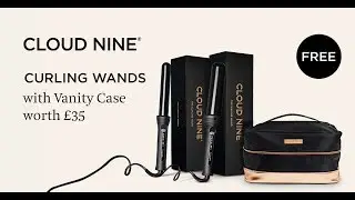 Cloud Nine - Curling Wands + Free Vanity Case (worth &pound;35)