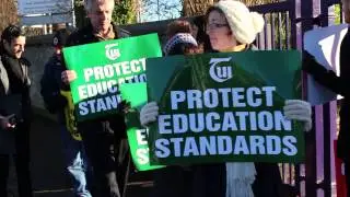 TheJournal.ie: Teachers' strike at Rosmini Community School