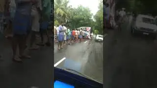 Bus accident in Tirupur #tiruppur #accidentnews