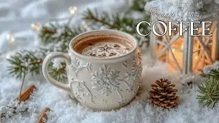 Cozy Winter Bossa Nova Jazz ~ Relaxing Snowy Cafe Ambience & Hot Cocoa Vibes