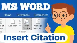 Insert Citation in MS Word | Add References Easily in 1 Minute! 🔥 Hindi Tutorial
