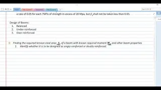 Finding Tension Steel Area under Tension-Controlled - Reinforced Concrete Beam