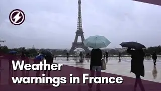 Weather warnings issued in France after month's rain falls in a day