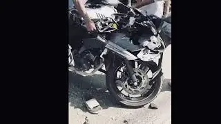 Super Bike Crash on Streets ZX10R 💔 #ktm​ #motovlog​ #shorts​ #bikeride​ #viral​ 