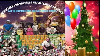 All of our Repentance & holiness Nepali church we gave the people foods by/ps: Nandi Keshor Rasaily