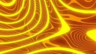Orange topographic stripes abstract wavy tunnel background loop