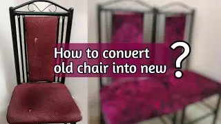 Old chair recycling🪑| how to convert old chair to new chair | old chair reuse | chair cover making 
