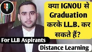Can I Pursue LLB After Graduation From IGNOU / SOL Or Distance Learning Mode #IGNOU #Shorts