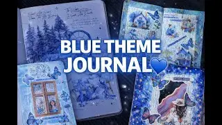 All Blue Theme Journals 💙 | 5-Minute Aesthetic Journal Compilation