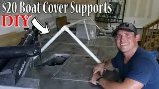 HOW To Build Boat Cover Support! Budget Boat Cover! Best Way to Store a Boat for Winter!