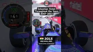 Sebastian Vettel F1 Onboards Throughout The Years 2007-2022 #shorts #f1 #f1shorts