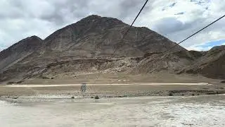 Zipline across Indus river at Confluence of Indus and Zanskar Rivers, Ladakh. #ladakhtourism