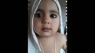 Funny Reaction Of Little Baby After Having A Bath In Winter | Small Baby Funny Reaction After Bath |