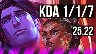 TARIC & Lucian vs MEL & Varus (SUP) | 1/1/7 | KR Master | 25.22