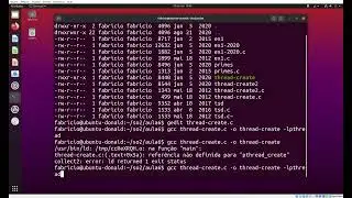 thread-create.c - Criando Threads no Linux